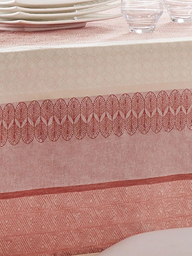 Nappe ronde/ovale enduite Charleston Orange corail