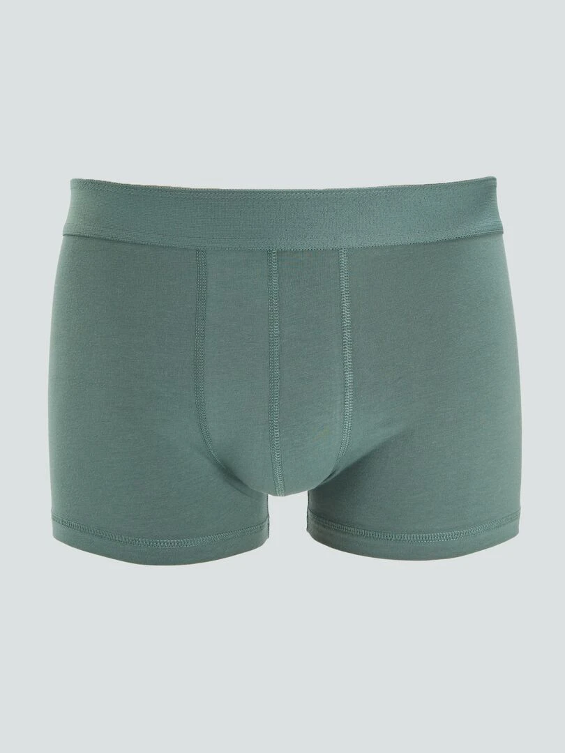 Lot de 3 boxers unis Vert/gris