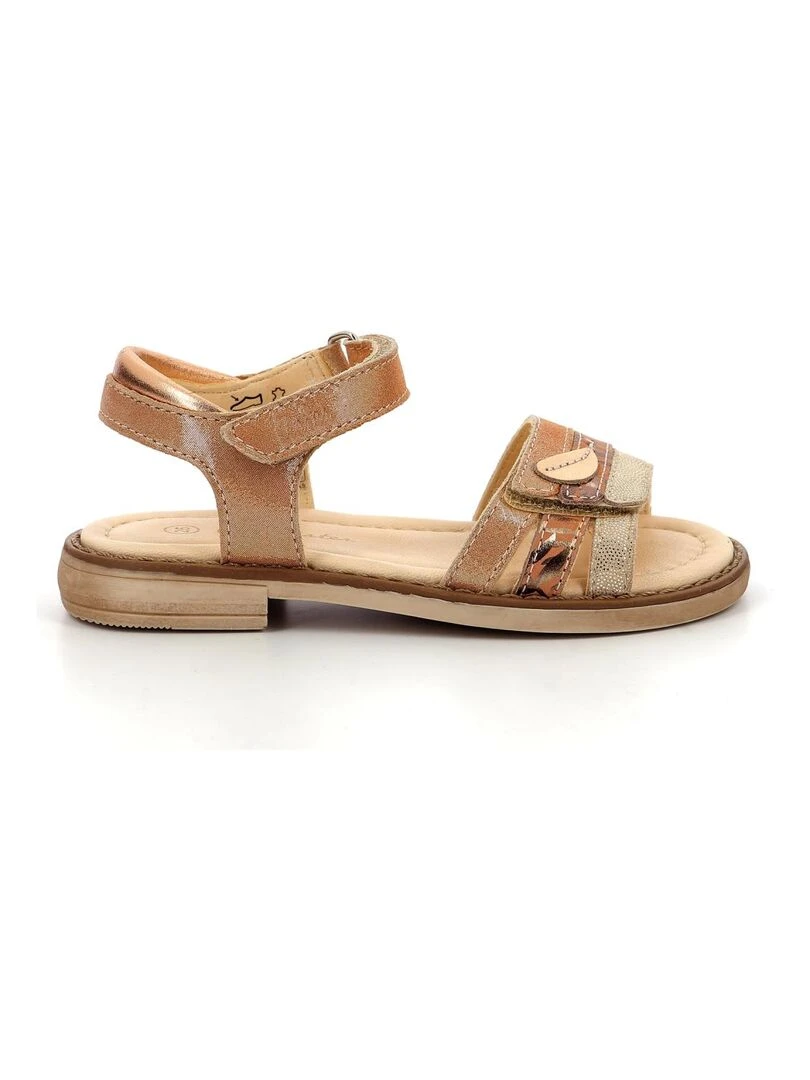 Sandales Cuir Tahety Orange
