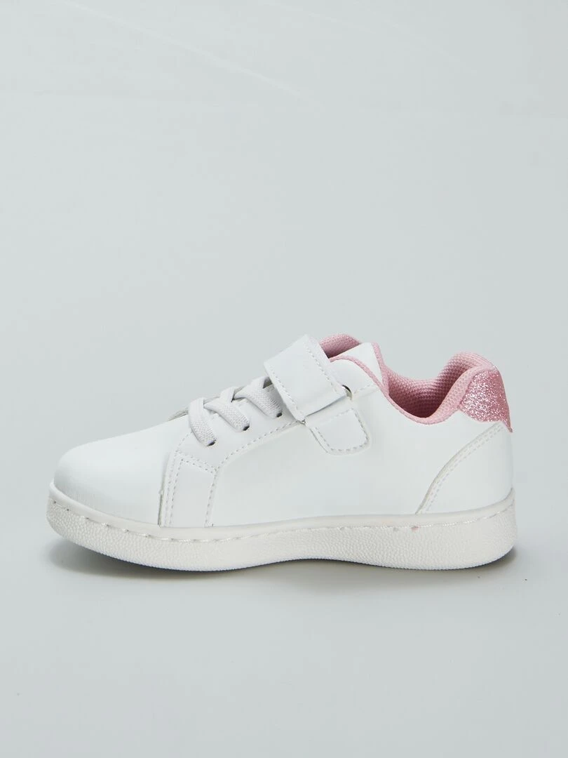 Baskets scratchées 'Stitch'   blanc