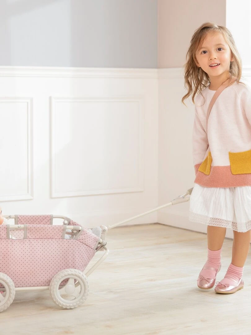 Chariot à poupée poupon accessoire enfannt rose Olivia’s Little World OL 00007   N/A