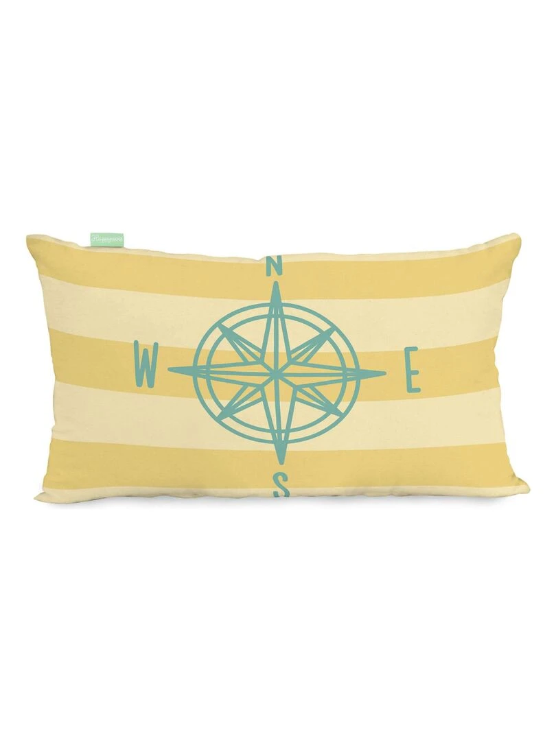 Housse de coussin World map "Happyfriday"   Blanc