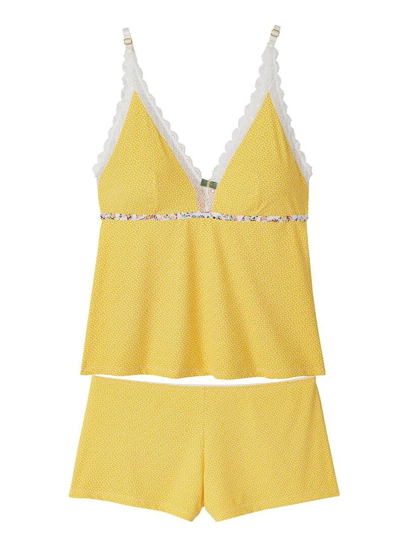Top short EOLE Pomm'Poire Jaune