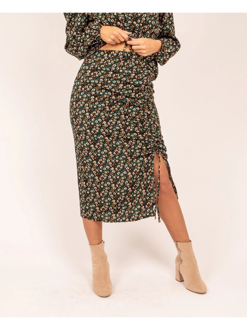 Jupe midi motifs XANITA Noir