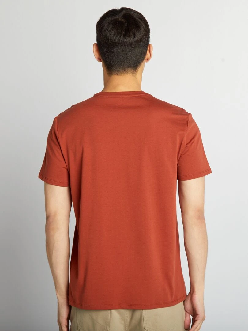 Tee shirt 'Keith Haring' à col rond   marron