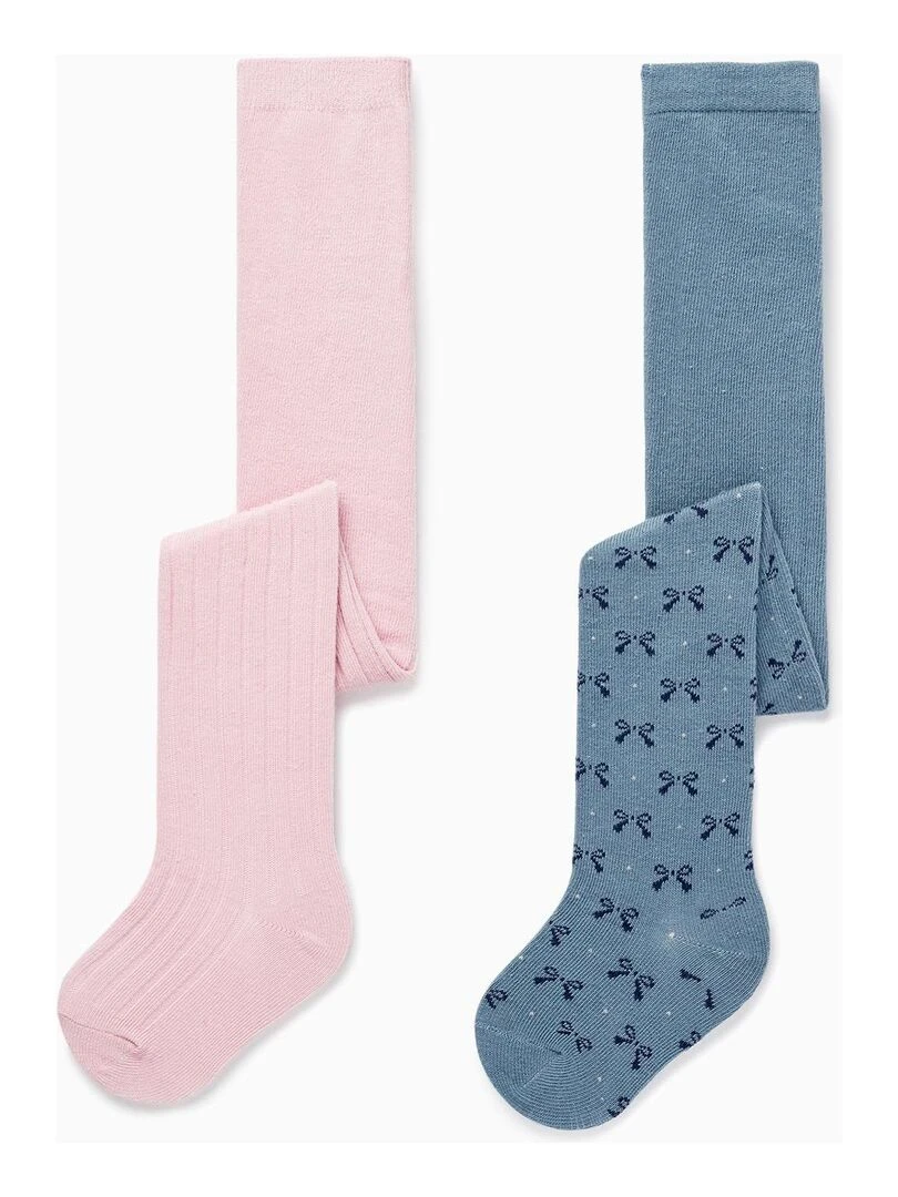 Pack 2 Collants en Tricot pour Bébé Fille 'Lacinhos' ACE CLUBS Multicolore