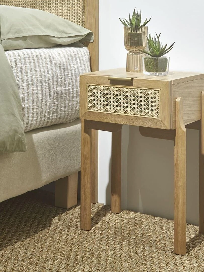 Chevet cannage en rotin Gala   AKITEN RETAIL   Marron