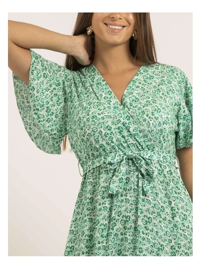 Robe longue motifs IFAM   Vert