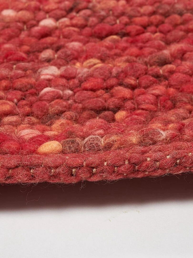 Tapis kilim tissé main en laine ARMSTRONG Bordeaux