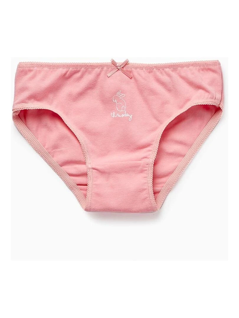 Pack 5 Culottes en Coton pour Fille 'Jours de la Semaine' ESSENTIALS LINE Multicolore