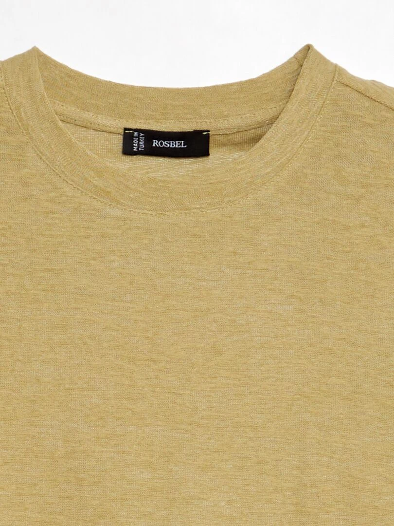 T shirt en maille fantaisie VERT