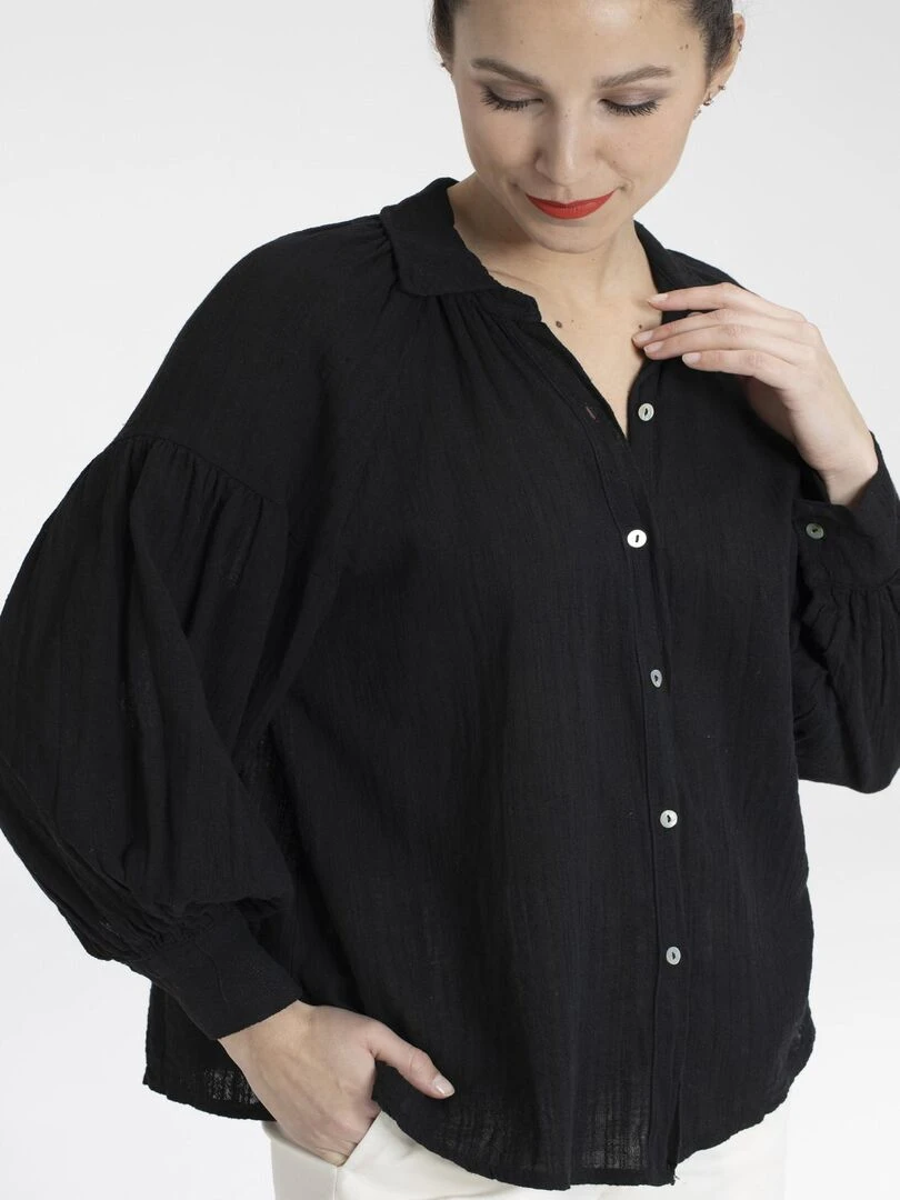 Chemisiers chemise COLINE   Gérard Pasquier   Noir Noir