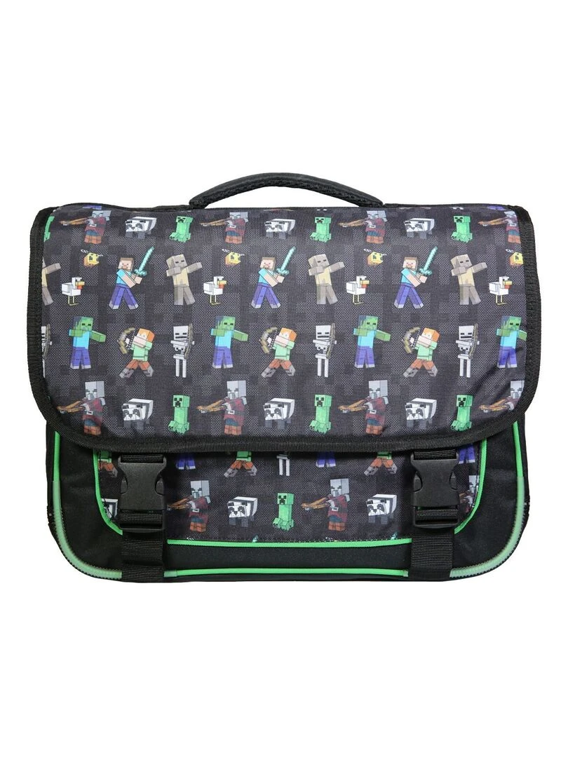 Cartable 38 cm Minecraft Jeu Vidéo Noir Bagtrotter Noir
