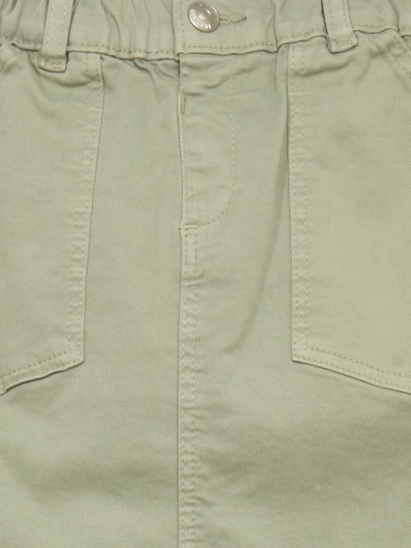 Jupe en jean paperbag Vert