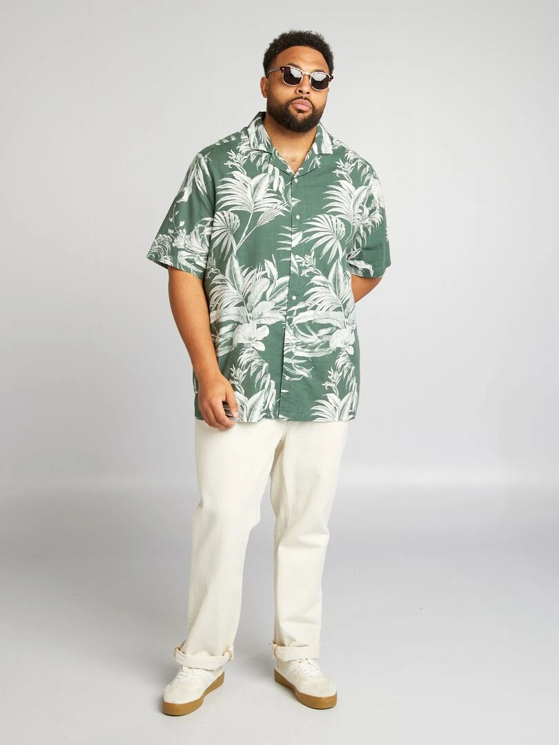 Polo en piqué de coton   Orange/bleu marine