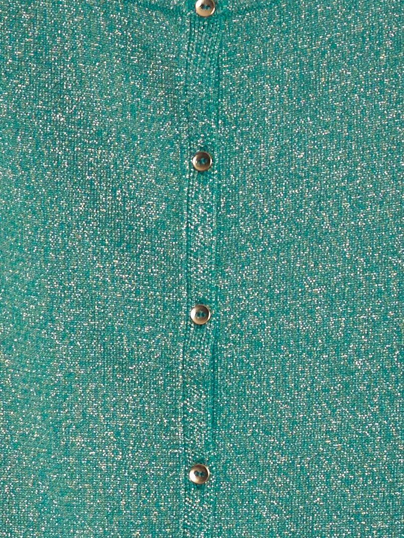 Gilet boutonné fantaisie Vert