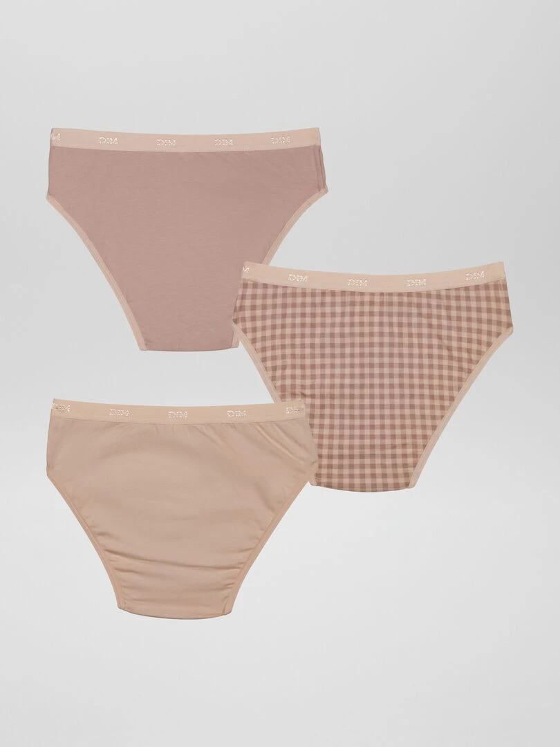 Lot de 3 culottes 'DIM' Rose