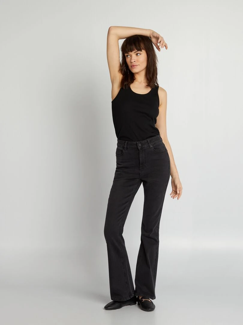 Jean flare/bootcut à 5 poches L28 Noir