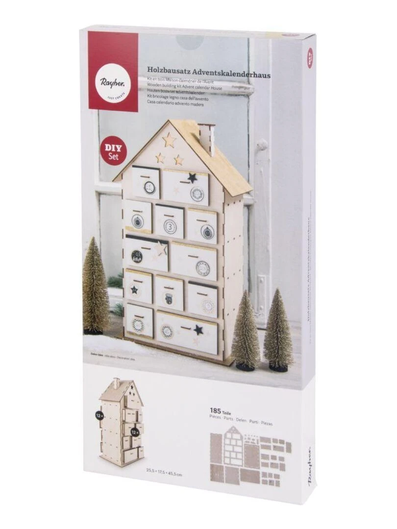 Calendrier de l'avent maison à construire 25 5 x 17 5 cm   N/A