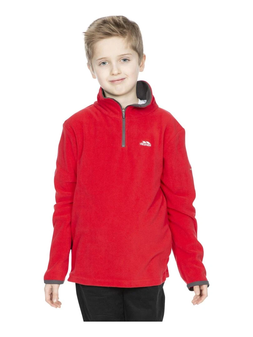 Trespass   Polaire zippé ETTO   Rouge