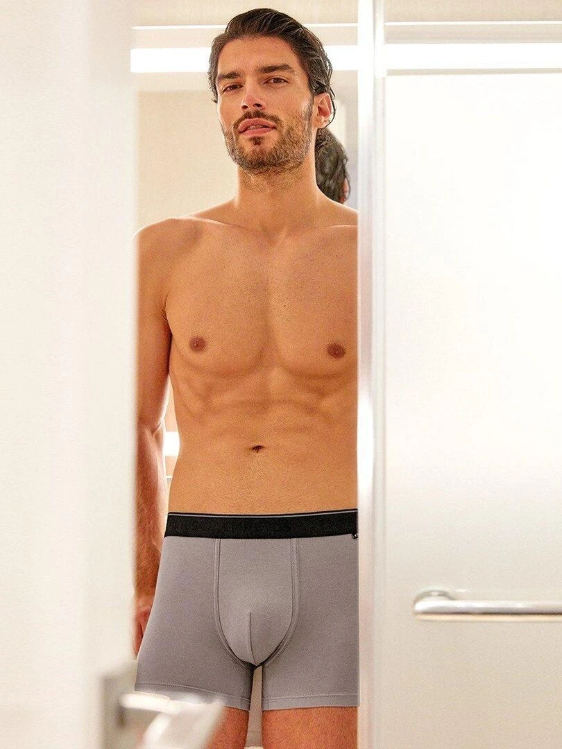 Boxer en fibre lyocell Travel   Gris