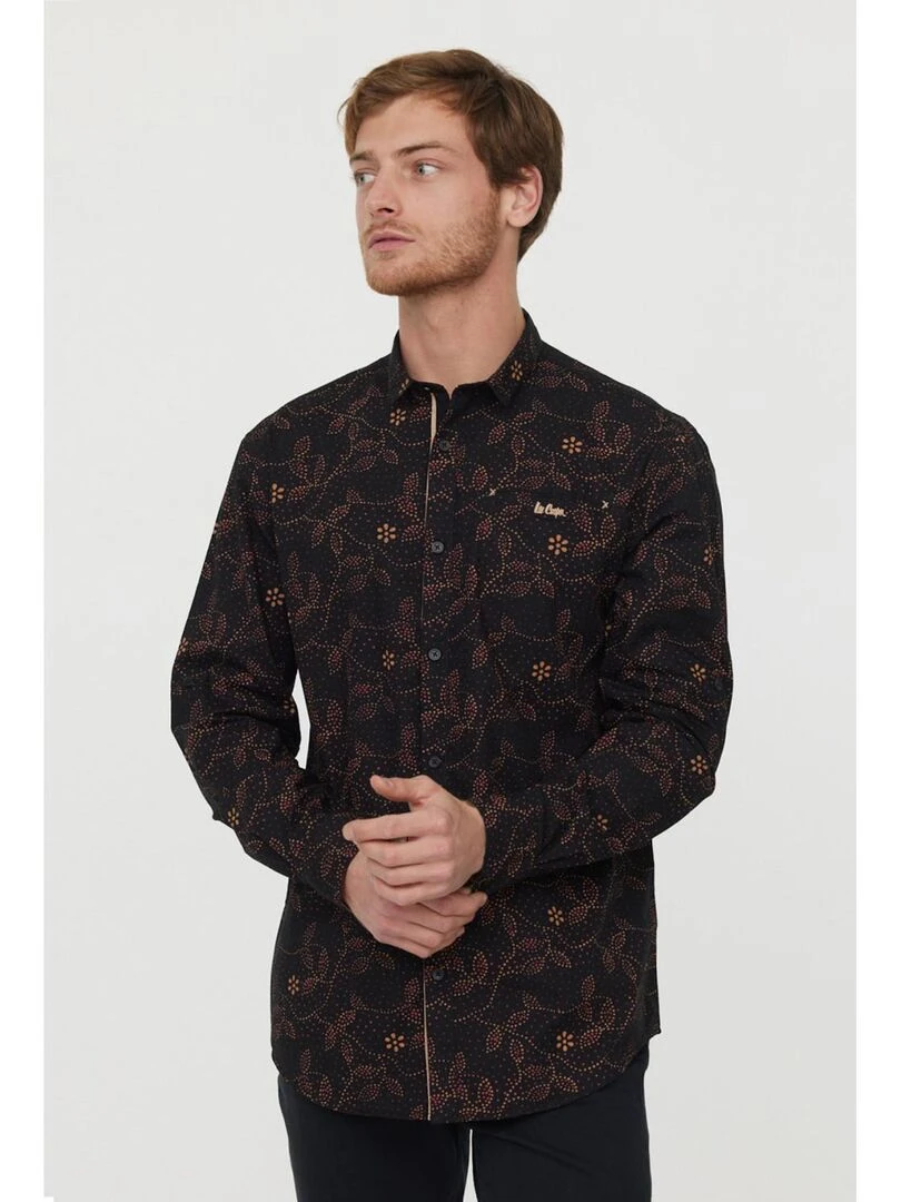 Lee Cooper Chemise manches longues coton comfort DUALI Noir