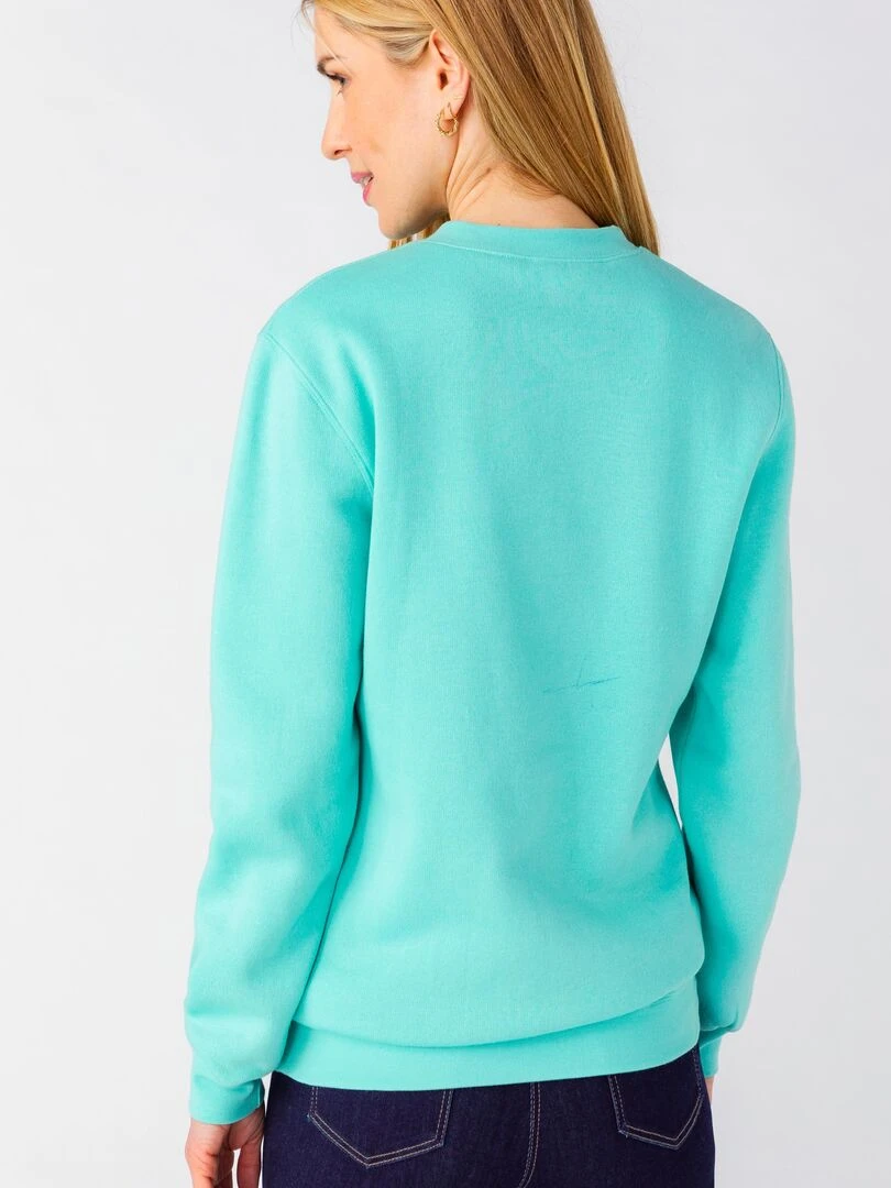Sweat shirt en molleton Happy D. by Damart Vert