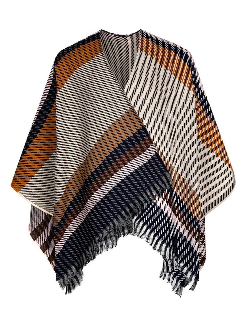 Poncho Stefi Fabriqué en France Beige