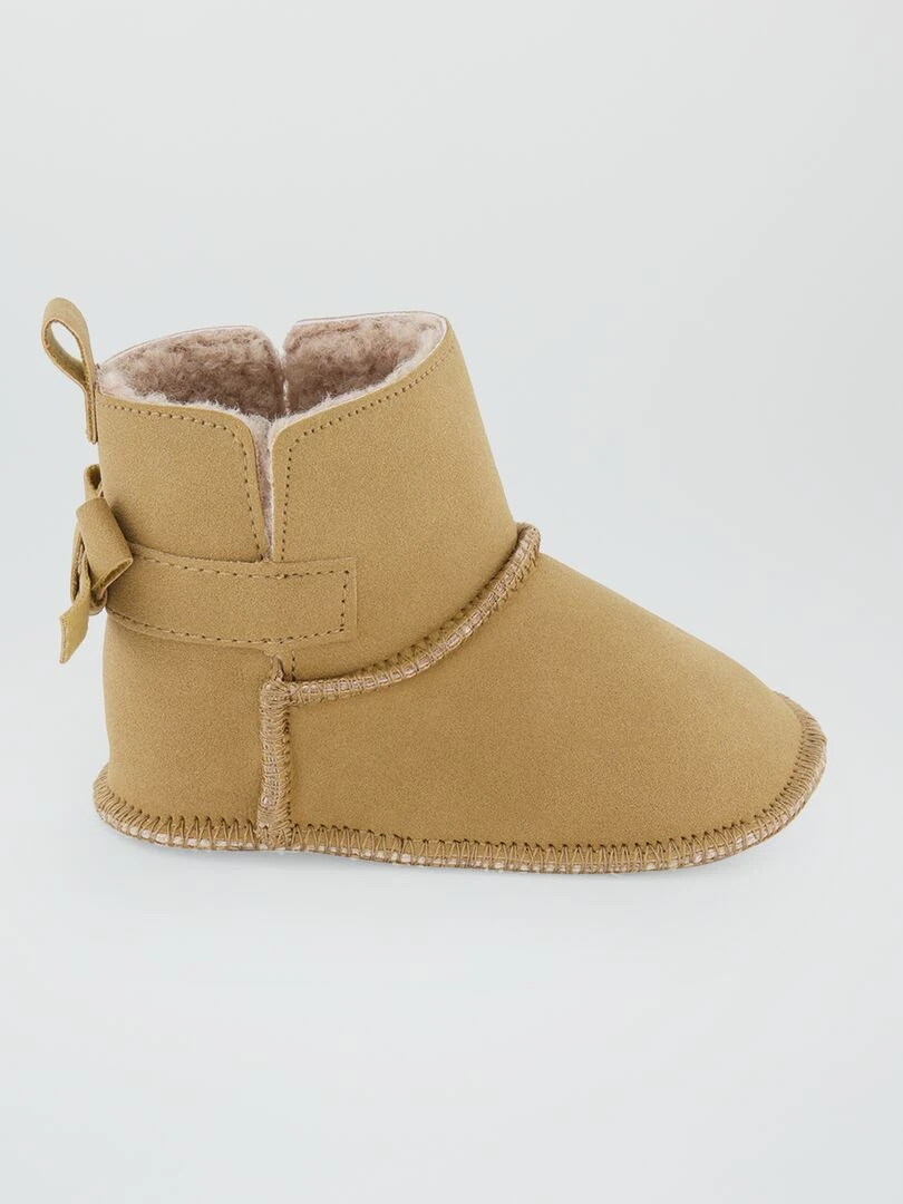 Bottines fourrées Camel