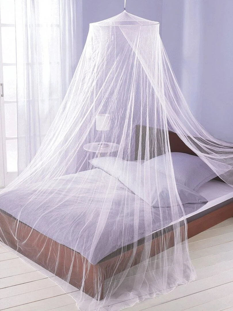 Moustiquaire lit double 250x65 cm Blanc