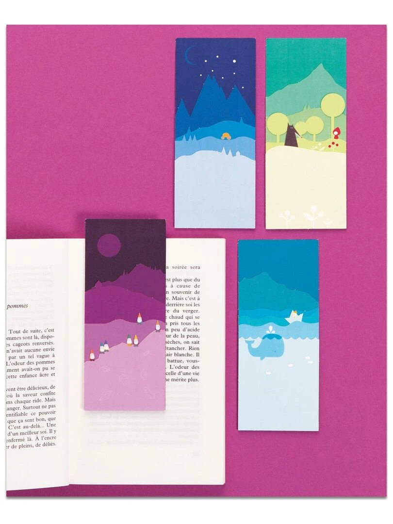 Coffret DIY papier   4 Marque pages   Contes de fées   N/A