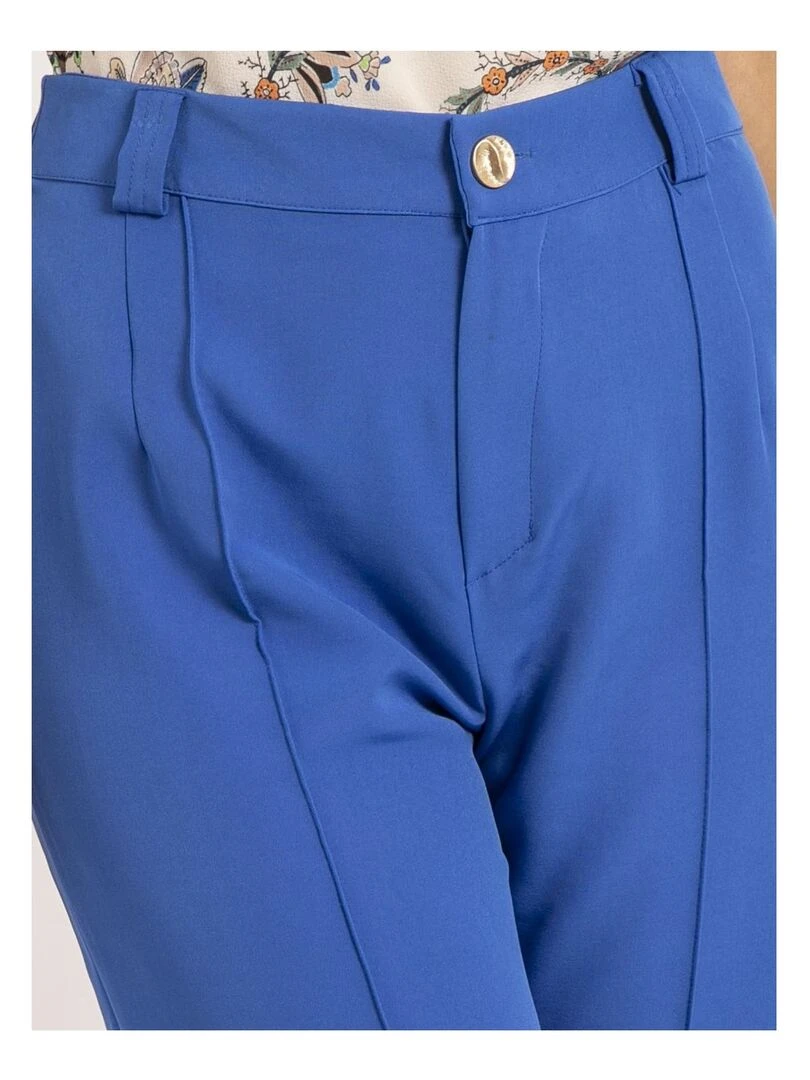 Pantalon coupe droite ELSY   Bleu roi