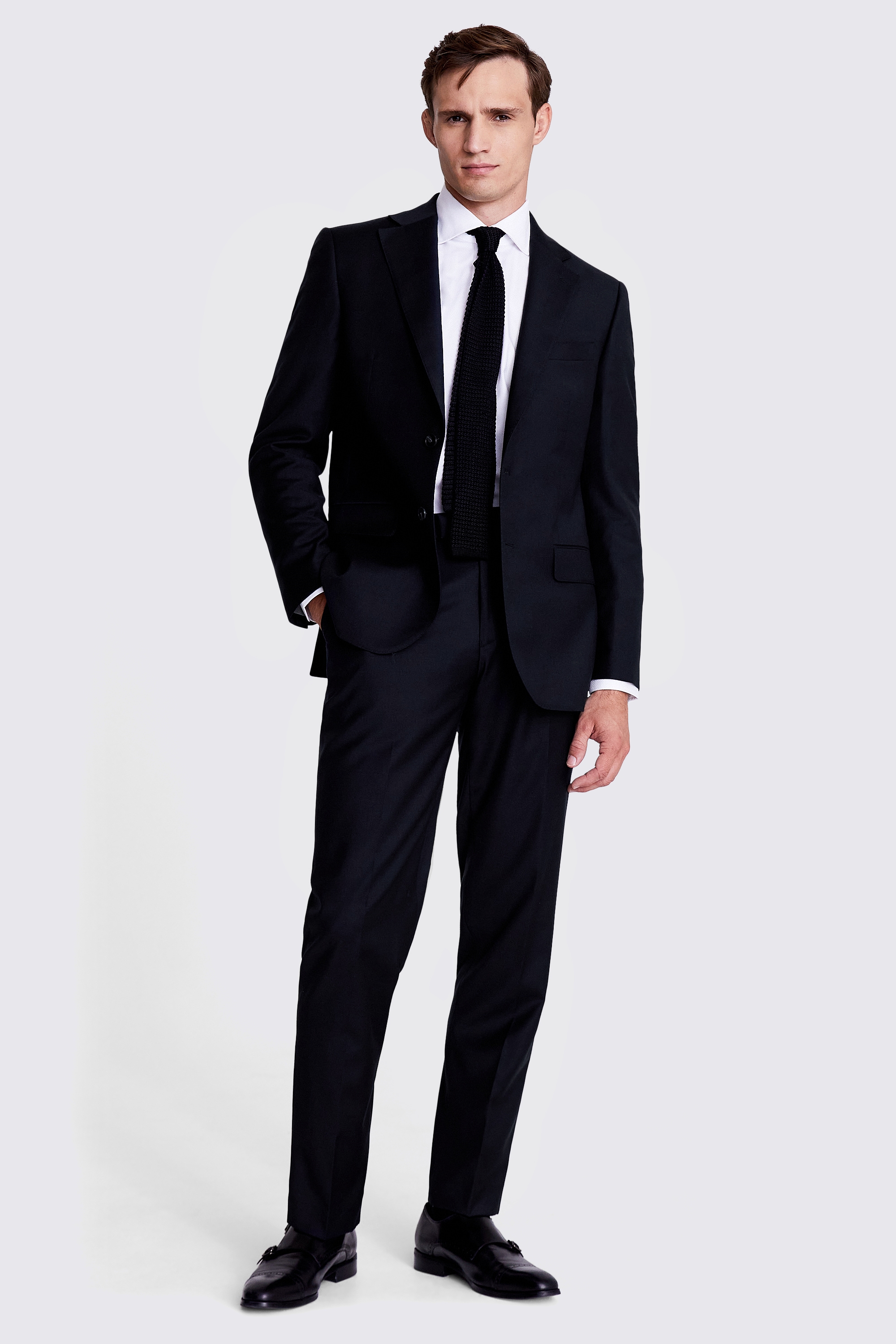 Italian Tailored Fit Blue Check Jacket   Buy Online at Moss
