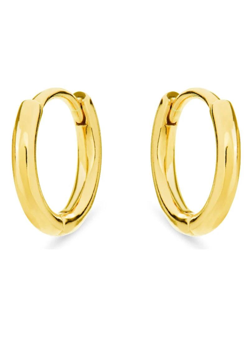 Boucles d'oreilles edum en argent 925 plaqué or jaune 18 K   Doré/or