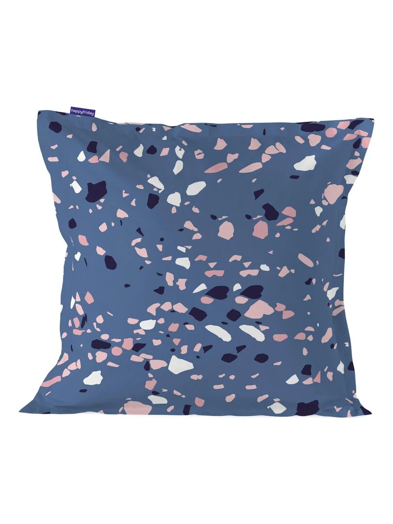 Housse de coussin Terrazzo "Happyfriday" Blanc