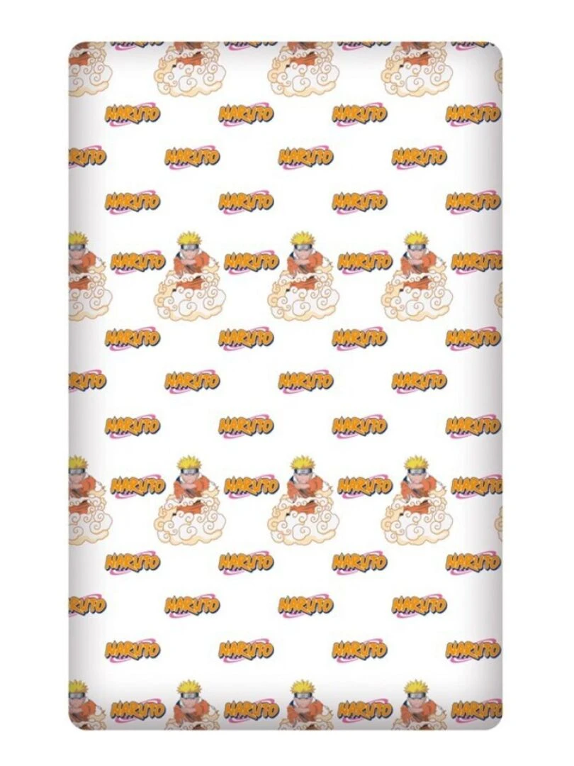 Drap Housse Enfant Coton Manga Blanc