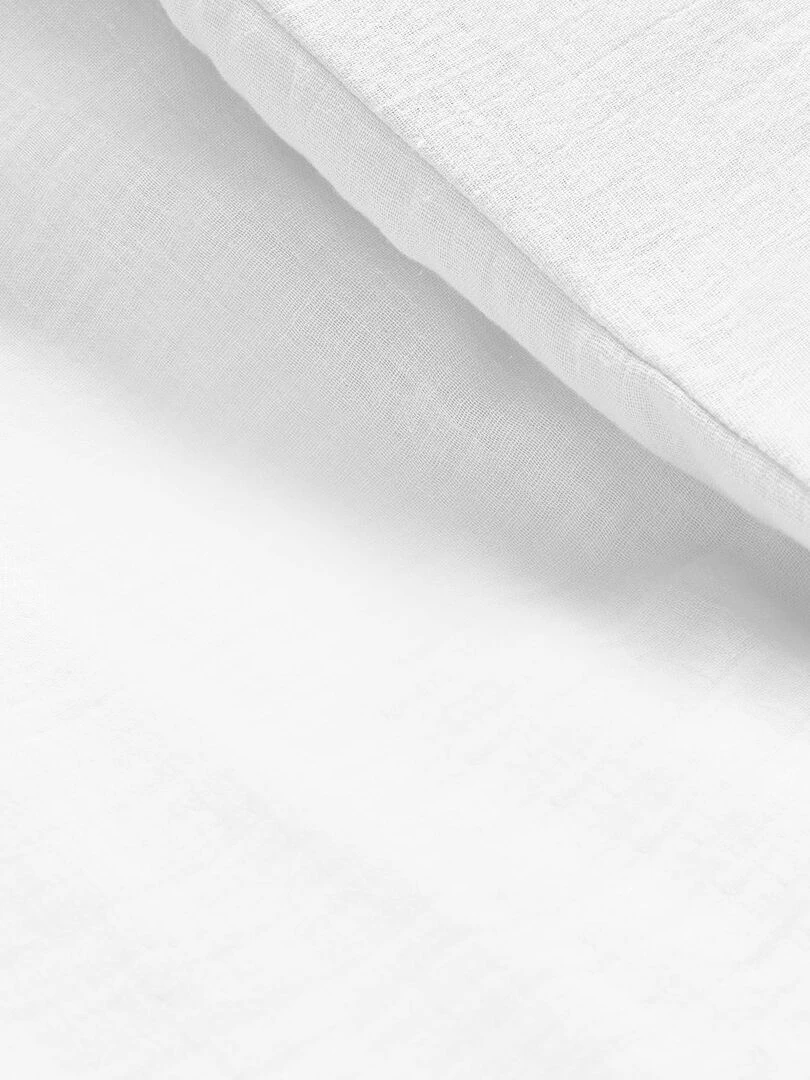 Housse de couette gaze de coton 'Le Lit de Mon Bébé' Blanc