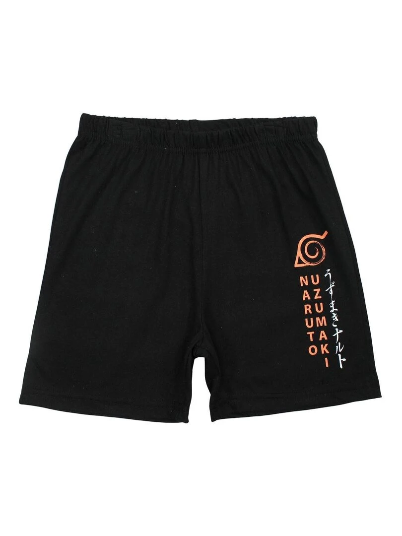 Naruto Ensemble T shirt short garçon Imprimé Naruto Blanc