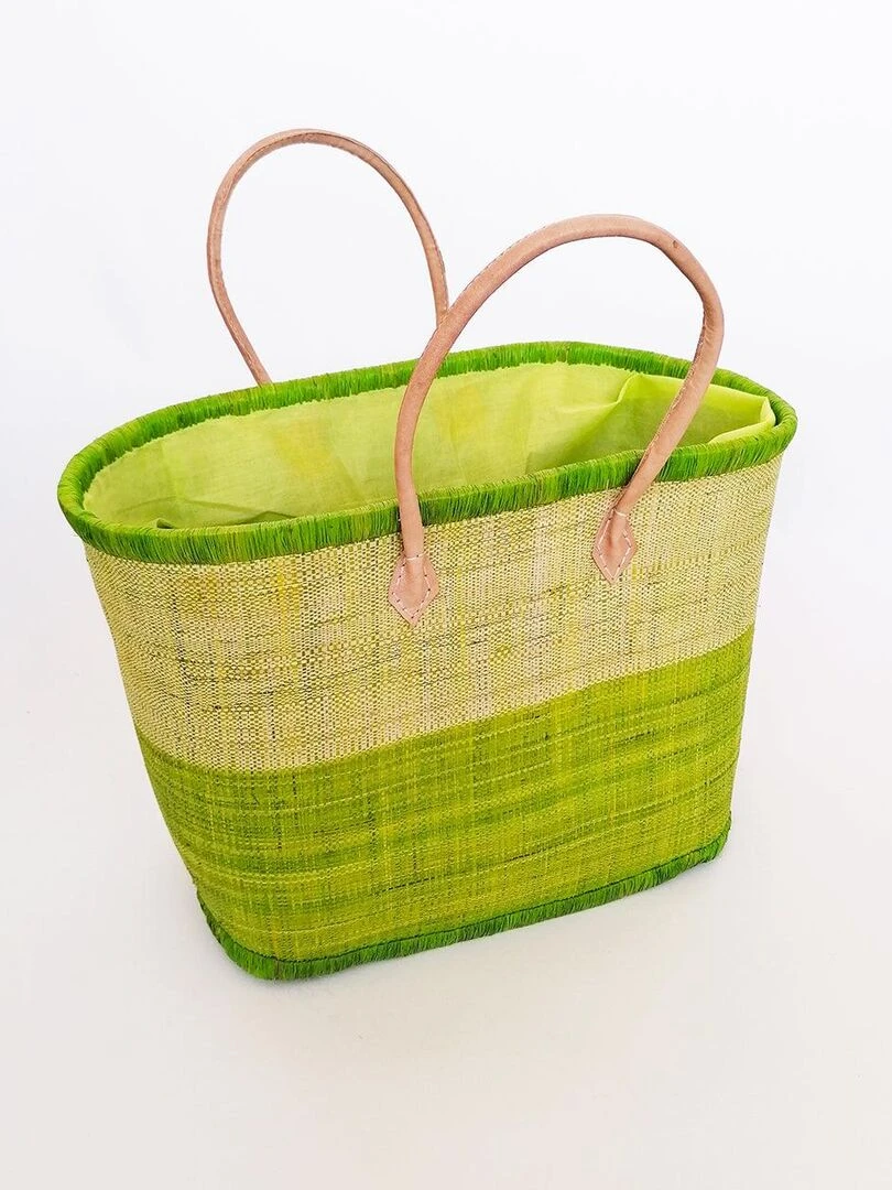 Panier Ivato GM Vert Anis avec pochon Vert anis