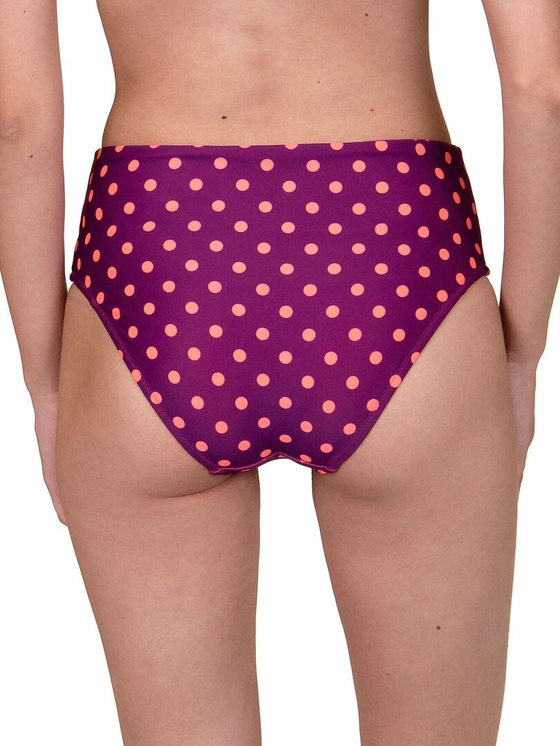 Bas maillot de bain taille haute réglable Linosa   Rose