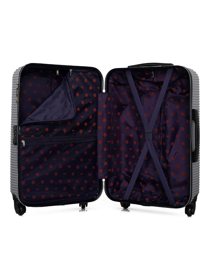 LPB LUGGAGE   VALISE WEEKEND ABS MUNICH 4 ROUES 65 CM   Gris
