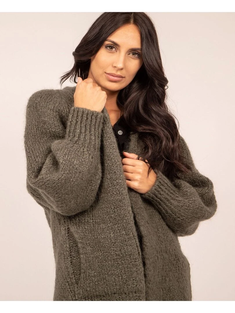 Gilet oversize KADRA   Kaki