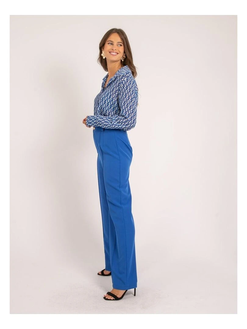 Chemise motifs OBSY   Bleu