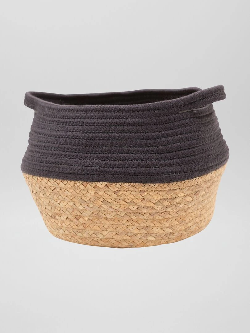 Panier de rangement en corde Anthracite
