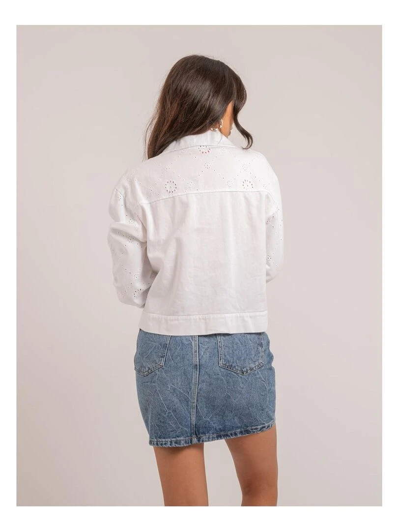 Veste broderies anglaises UKRINE Blanc