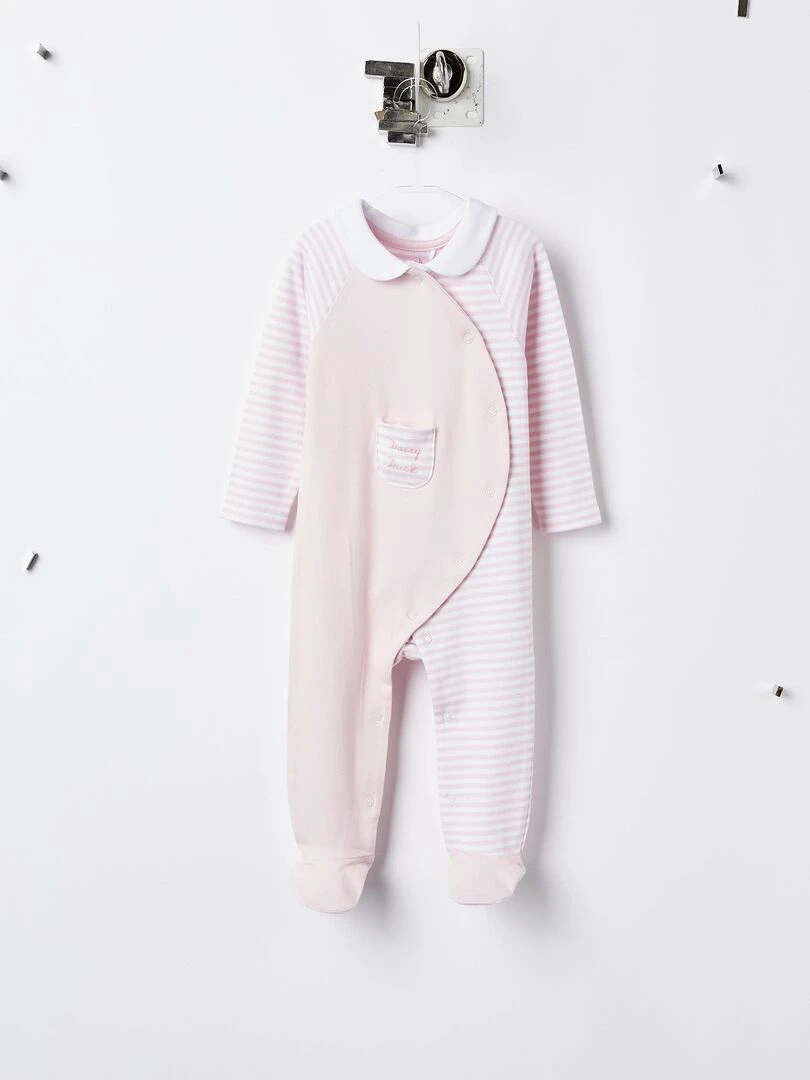 Grenouillère En Coton Pour Nouveau Née 'Daisy'  DISNEY CLASSICS   Rose clair