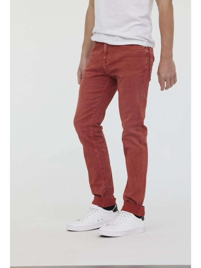 Lee Cooper   Pantalon coton slim LC030   Orange