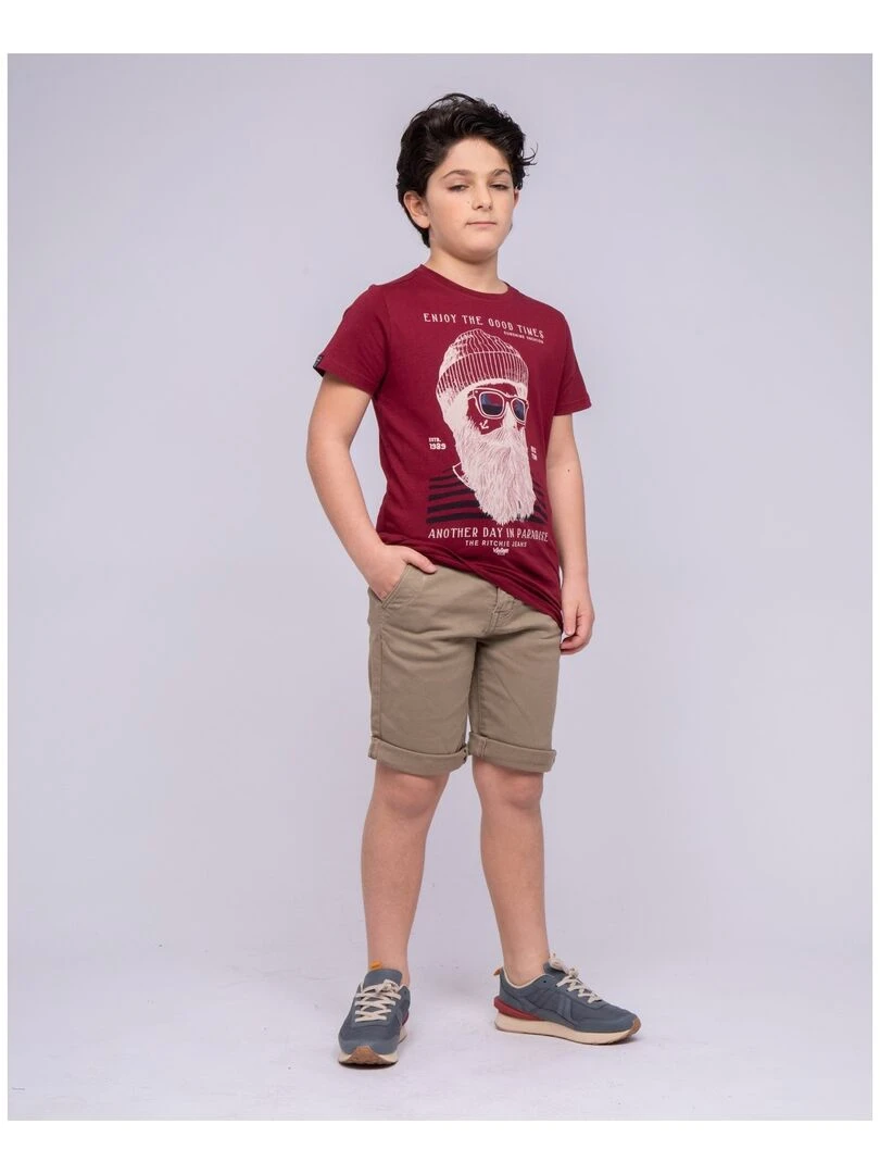 Bermuda chino BAVOLTA J   Marron