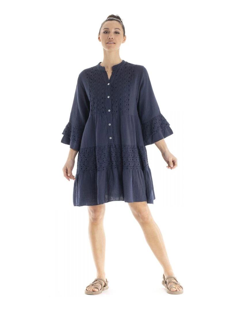 Robe  MORINA   Gérard Pasquier   Bleu marine