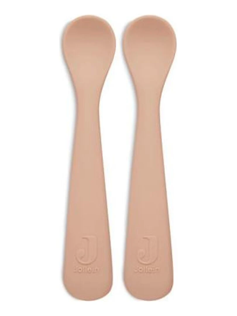 Cuillère souple Silicone Rose Pale (2pcs) Jollein Rose